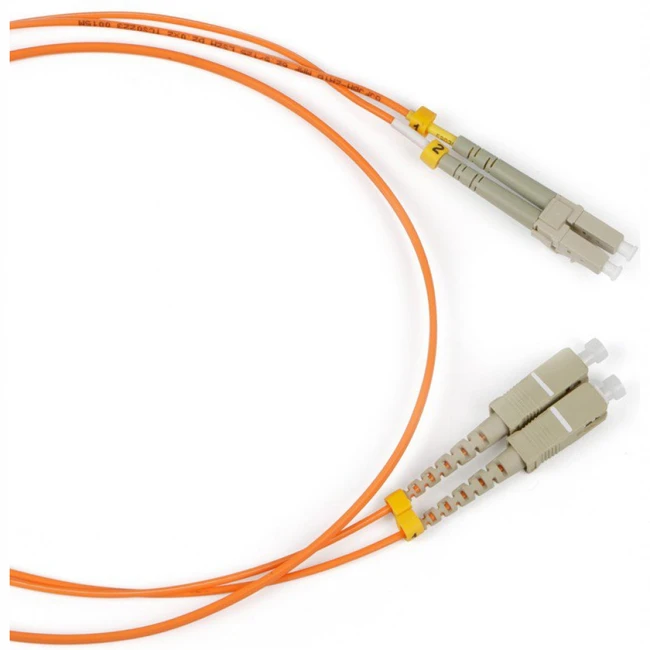 Оптический патч-корд Hyperline FC-D2-50-LC/PR-SC/PR-H-10M-LSZH-OR