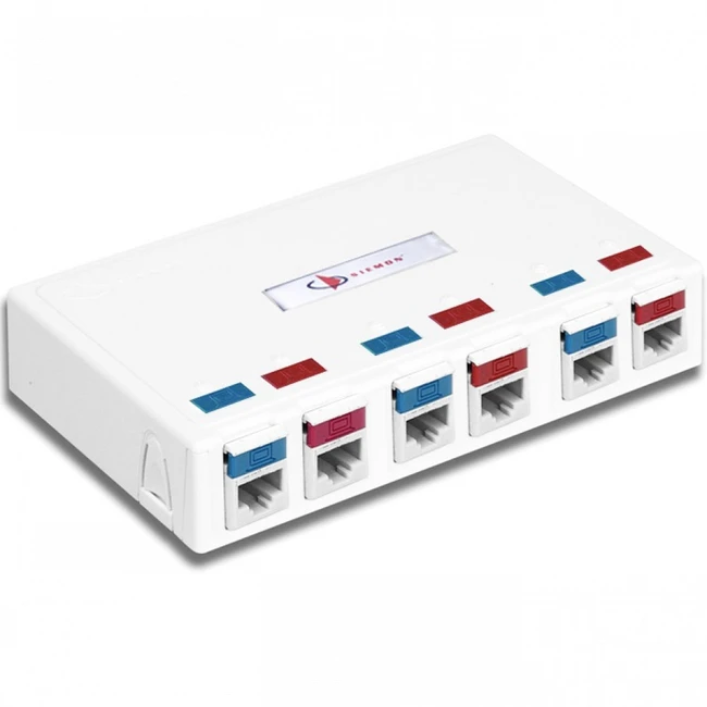 Патч-панель Siemon Корпус на 6 портов для модулей Z-MAX TERA 2 портовой мультимедийной рамки duplex LC адаптера белый MX-SMZ6-02 (6 портов)