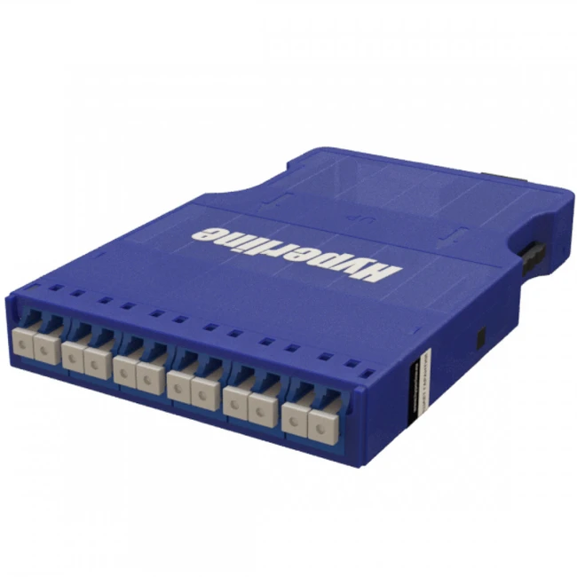 Аксессуар для оптических сетей Hyperline Корпус кассеты для оптических претерминированных решений 6 дуплексных портов LC/PC PPTR-CSS-1-6xDLC-SM/BL-BL
