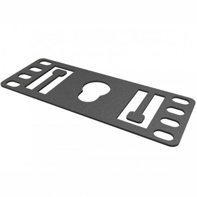 Аксессуар для серверного шкафа Hyperline Кронштейн 1U Т-пазы и с перфорацией под крепеж типа "монетка" (8 шт. в комплекте) PMR-1U-TM-RAL9005