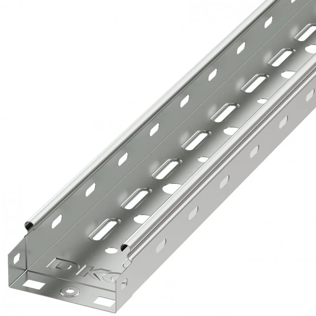 Аксессуар для кабельных сетей DKC Лоток перфорированный 100х50 толщина металла 0.7мм длина лотка 2м (цена за 1м) 35252