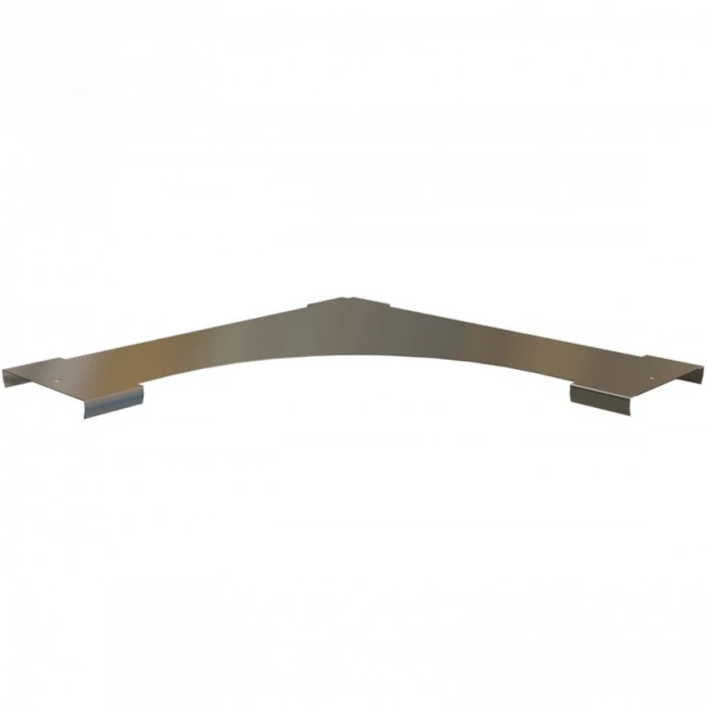 Аксессуар для кабельных сетей Hyperline Крышка угла 90° горизонтального плавного 150x15 R100-0,8 мм RST-CAH90-150-15-0,8-R100-SZ