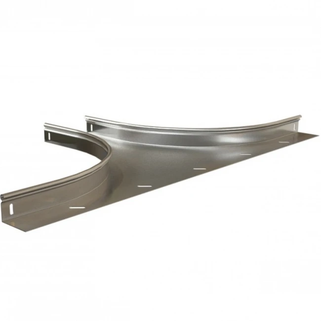 Аксессуар для кабельных сетей Hyperline Разветвитель односторонний плавный 100x50 RST-DTS-100-50-0,8-R100-SZ