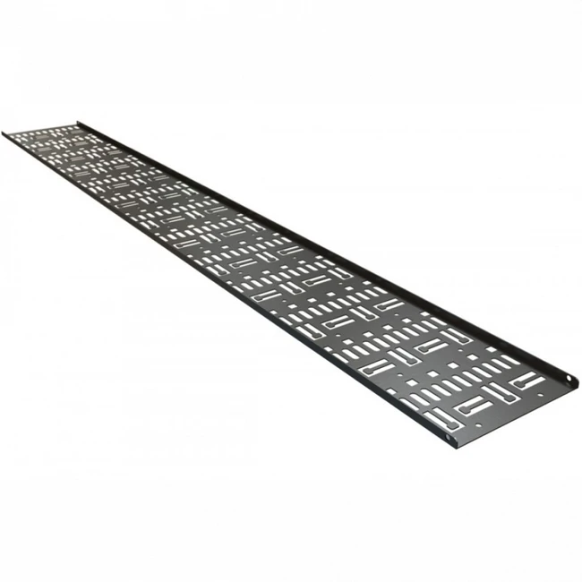 Аксессуар для серверного шкафа Hyperline Перфорированный вертикальный кабельный организатор-лоток 150х9 мм высотой 1868 мм для шкафа серии TTR TTB для шкафа высотой 42U CDV-150x9-42U-RAL9005