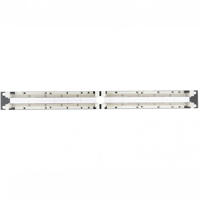 Оптический кросс Hyperline 100 парная кросс-панель 110 типа, 19" 1U (без модулей) 110C-19-100P-1U