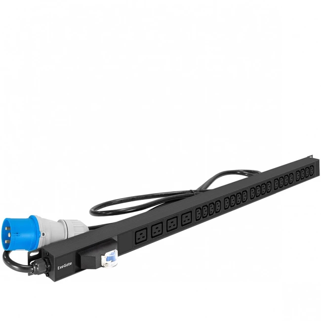 Аксессуар для серверного шкафа ExeGate Блок розеток вертикальный ServerPro (19", 1U, 20 IEC 320 C13, 4 IEC 320 C19) EX296174RUS