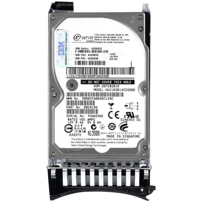 Серверный жесткий диск IBM 146 ГБ 42D0632 (2,5 SFF, 146 ГБ, SAS)