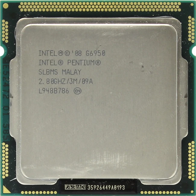 Процессор Intel Pentium G6950 BX80616G6950-REF (2, 2.8 ГГц, 3 МБ, OEM)