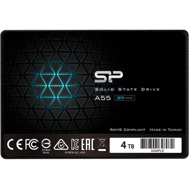 Внутренний жесткий диск Silicon Power Ace A55 SP004TBSS3A55S25 (SSD (твердотельные), 4 ТБ, 2.5 дюйма, SATA)