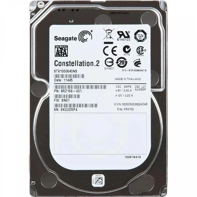 Серверный жесткий диск Seagate Constellation.2 ST91000640NS 2,5 SFF, 1 ТБ, SATA