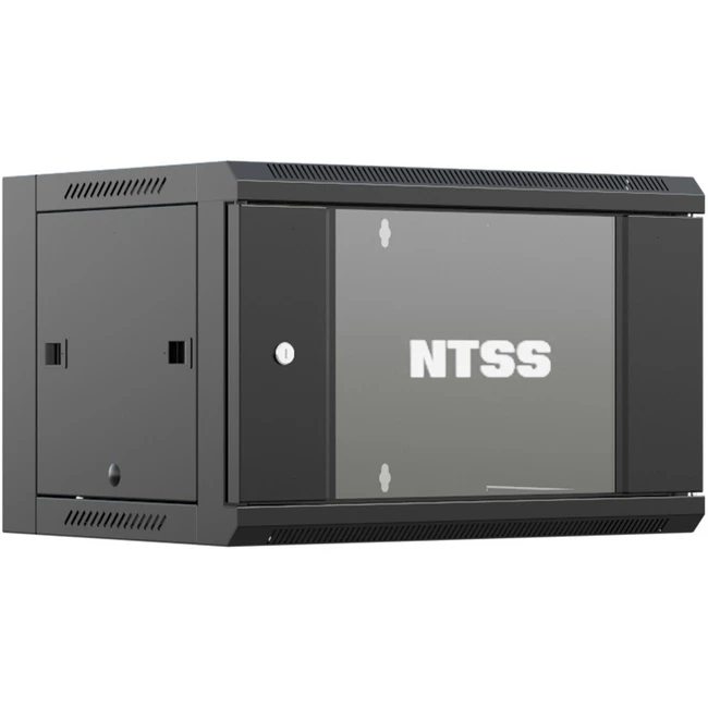 Серверный шкаф NTSS настенный 6U 570x450мм NTSS-W6U6045GS-BL