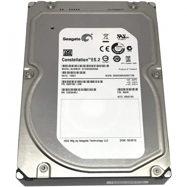 Внутренний жесткий диск Seagate ST33000650NS (HDD (классические), 3 ТБ, 3.5 дюйма, SATA)