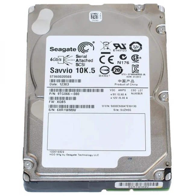 Серверный жесткий диск Seagate ST1000NM0001 ST9600205SS (2,5 SFF, 600 ГБ, SAS)