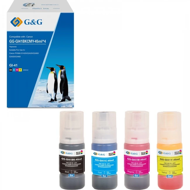 Струйный картридж G&G GG-GI41BKCMY-45ML*4