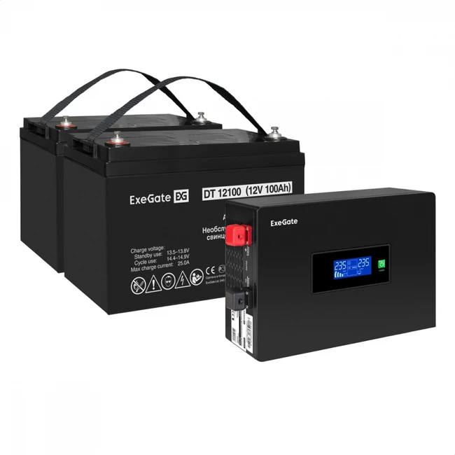 Источник бесперебойного питания ExeGate EX297441RUS (Двойное преобразование (On-Line), Настенный, 1500 ВА, 1500)