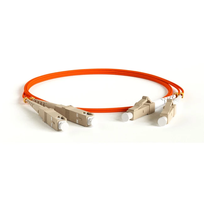 Оптический патч-корд Hyperline FC-D2-62-LC/PR-SC/PR-H-30M-LSZH-OR