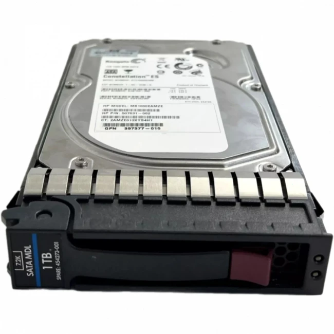 Серверный жесткий диск HPE 1TB 7.2K 3G SATA 3.5 454146-B21-REF (3,5 LFF, 1 ТБ, SATA)