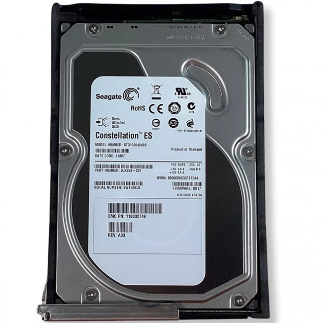 Внутренний жесткий диск Seagate 1Tb SAS 3.5 HDD ST31000424SS (HDD (классические), 1 ТБ, 3.5 дюйма, SAS)