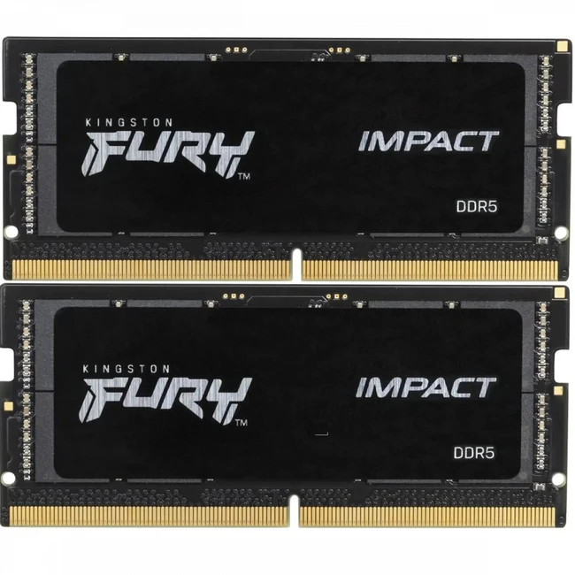 ОЗУ Kingston Fury Impact KF548S38IBK2-64 SO-DIMM, DDR5, 64 Гб, 4800 МГц
