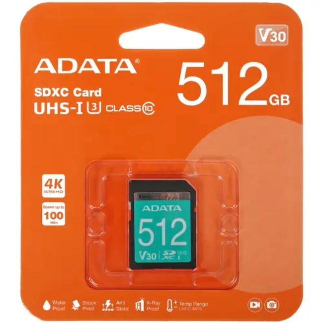 Флеш (Flash) карты ADATA ASDX512GUI3V30S-R (512 ГБ)