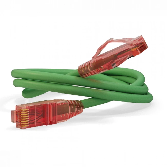 Патч-корд Hyperline PC-LPT-SFTP-RJ45-RJ45-C6a-1M-LSZH-GN