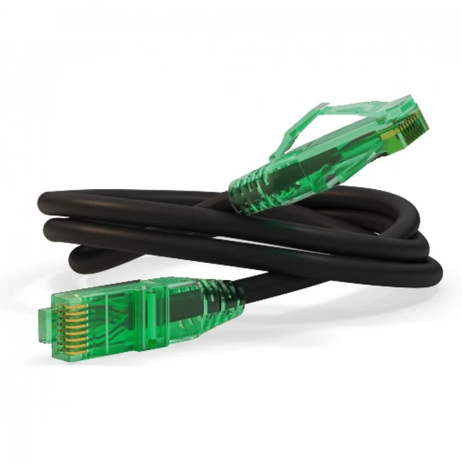 Патч-корд Hyperline PC-LPM-UTP-RJ45-RJ45-C6a-1M-LSZH-BK