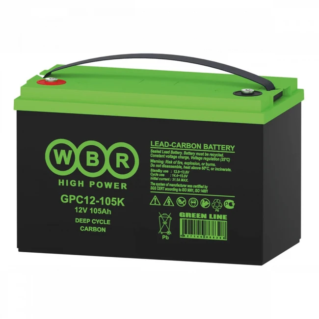 Сменные аккумуляторы АКБ для ИБП WBR GPC12-105K GPC12-105K WBR (12 В)
