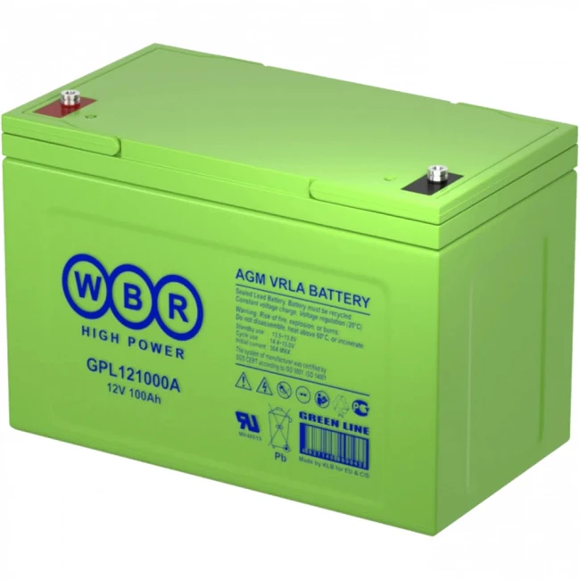 Сменные аккумуляторы АКБ для ИБП WBR GPL121000A GPL121000A WBR (12 В)
