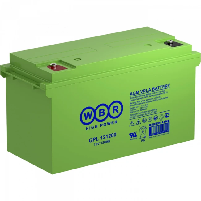 Сменные аккумуляторы АКБ для ИБП WBR GPL121200 GPL121200 WBR (12 В)