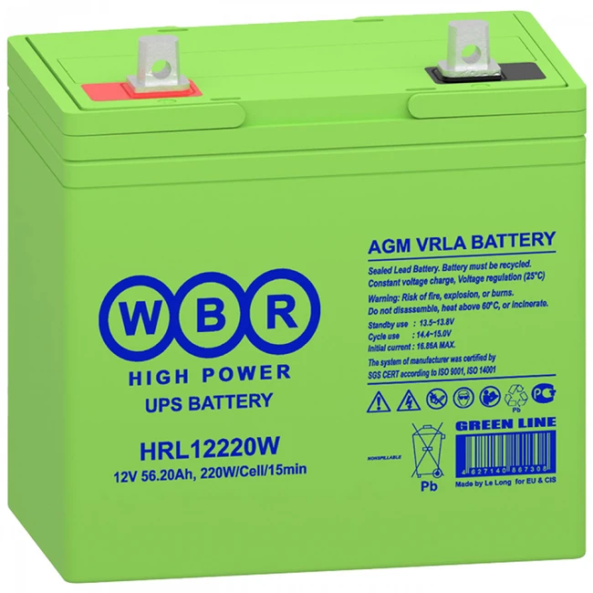 Сменные аккумуляторы АКБ для ИБП WBR HRL12220W HRL12220W WBR (12 В)
