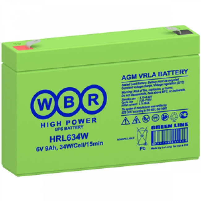 Сменные аккумуляторы АКБ для ИБП WBR HRL634W WBR (12 В)