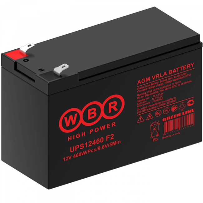 Сменные аккумуляторы АКБ для ИБП WBR UPS12460 F2 UPS12460 F2 WBR (12 В)