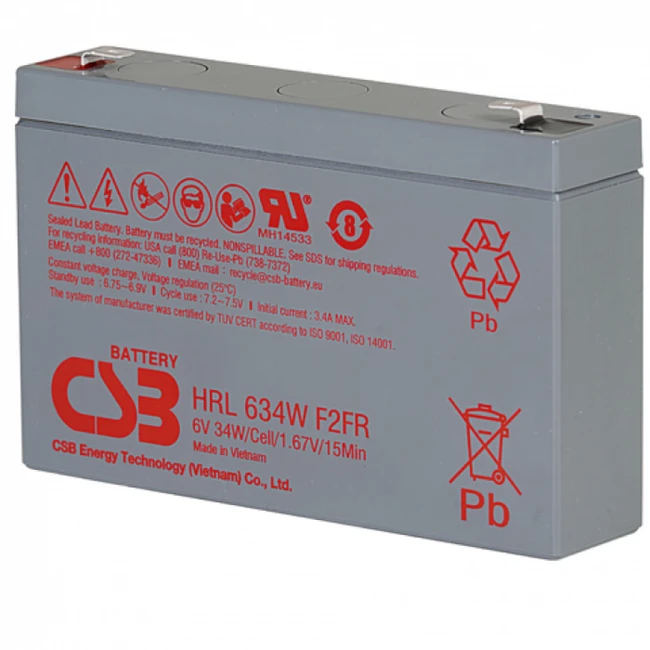 Сменные аккумуляторы АКБ для ИБП CSB HRL634W F2 FR HRL634W F2 FR CSB (12 В)