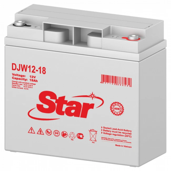 Сменные аккумуляторы АКБ для ИБП STAR DJW12-18 DJW12-18 STAR 12 В