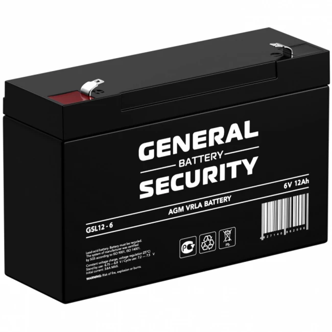 Сменные аккумуляторы АКБ для ИБП General Security GSL12-6 GENERAL SECURITY 6 В