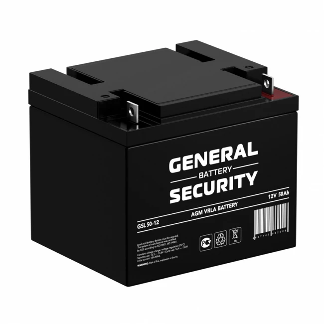 Сменные аккумуляторы АКБ для ИБП General Security GSL50-12 GSL50-12 GENERAL SECURITY (12 В)