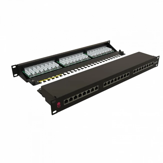 Патч-панель Sysmatrix Патч-панель SYSMATRIX PP 1901U.S245ES.N 24 порта, FTP, Cat. 5e