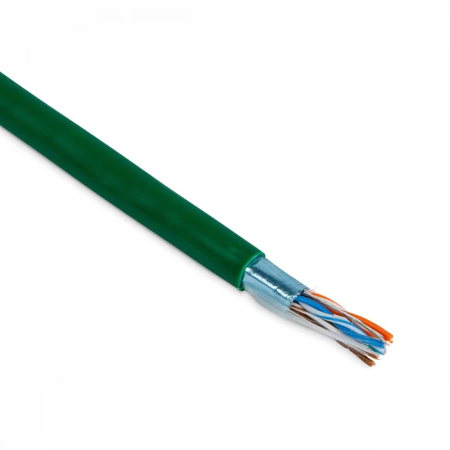 Кабель витая пара Hyperline FUTP4-C5E-P26-IN-PVC-GN-100
