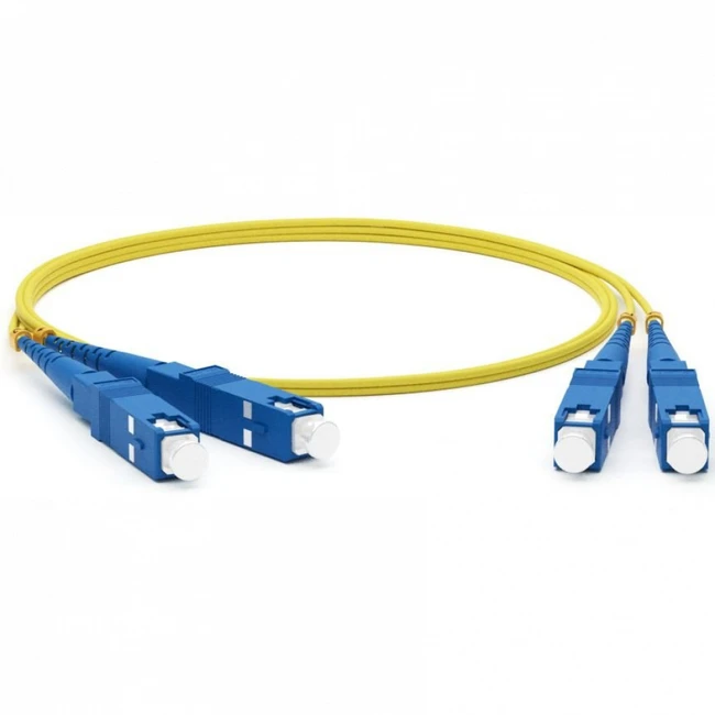 Оптический патч-корд Hyperline FC-D2-9-SC/UR-SC/UR-H-1M-LSZH-YL