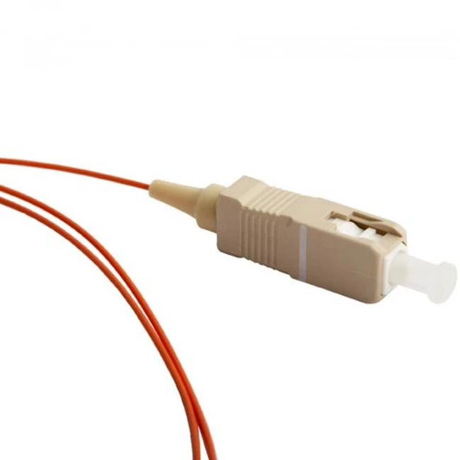 Оптический патч-корд Hyperline Пигтейл волоконно-оптический MM 50/125 (OM2) SC 1 м LSZH FPT-B9-50-SC/PR-1M-LSZH-OR