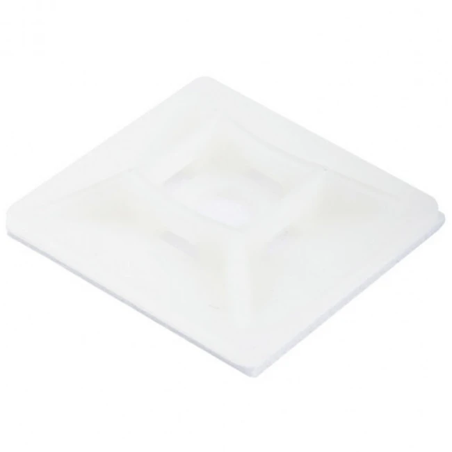 Кабельный канал Hyperline Самоклеящаяся площадка для крепления стяжек (27,7x27,7 мм) (100 шт) HW-4A