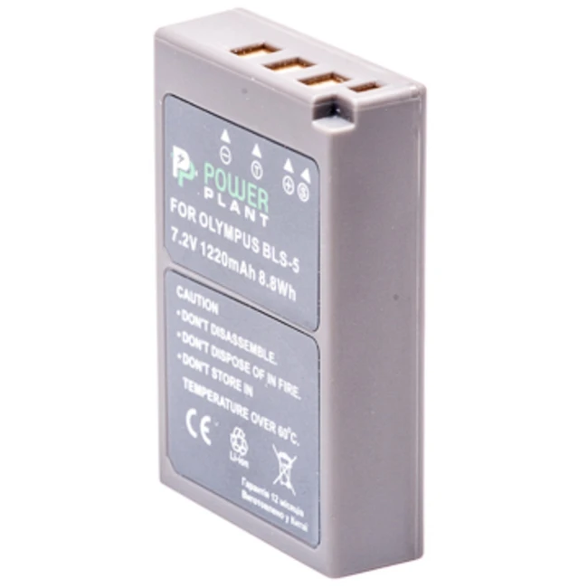 Аксессуар для фото и видео PowerPlant Olympus PS-BLS5 1220mAh DV00DV1287