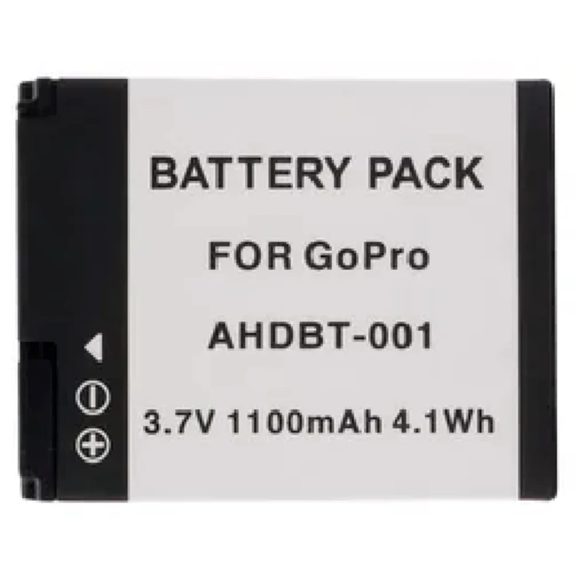 Аксессуар для фото и видео PowerPlant Аккумулятор для GoPro AHDBT-001 1100mAh DV00DV1359