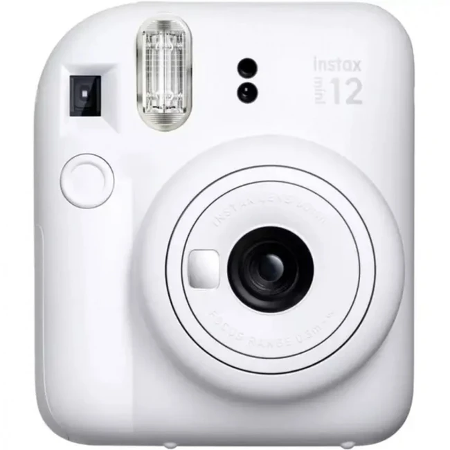 Фотоаппарат FUJIFILM INSTAX MINI 12 BUNDLE СLEAR CASE + L20PK (CLAY WHITE) N0000004008