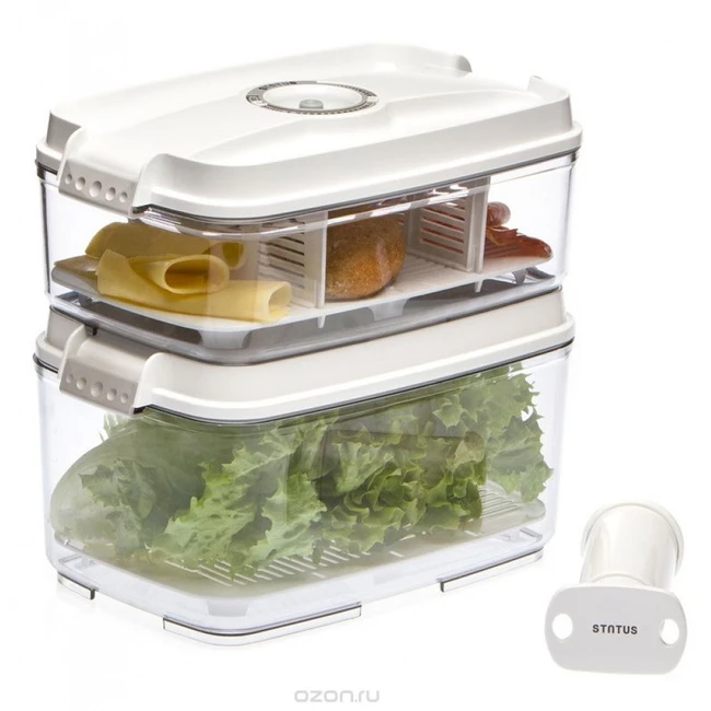 Аксессуар STATUS Контейнеры для вакуумных упаковщиков VAC-REC-Bigger White