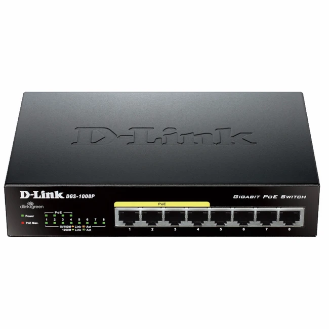 Коммутатор D-link DES-1008P DES-1008P/C1A 100 Base-TX (100 мбит/с)