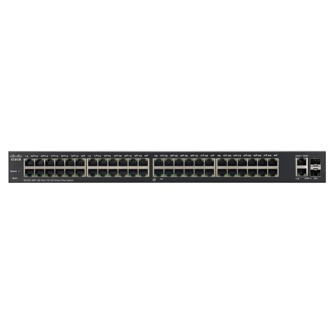 Коммутатор Cisco Small Business SF220-48 SF220-48-K9-EU 100 Base-TX (100 мбит/с), 2 SFP порта