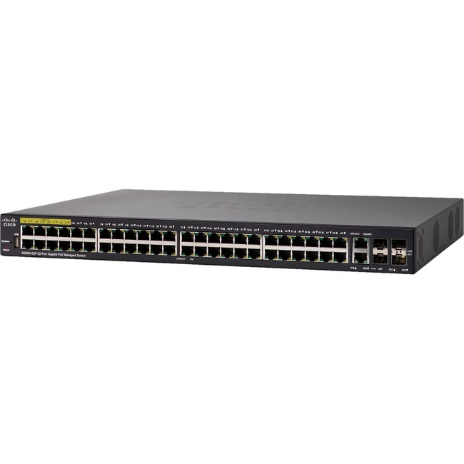 Коммутатор Cisco SG350-52P-K9-EU 1000 Base-TX (1000 мбит/с), 2 SFP порта