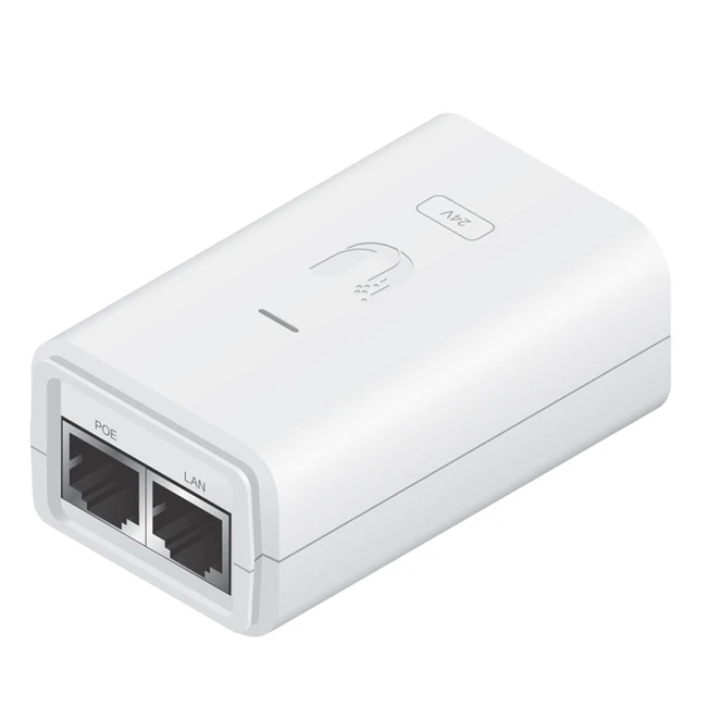PoE инжектор Ubiquiti POE-48-24W-WH 1 порт, 24 Вт