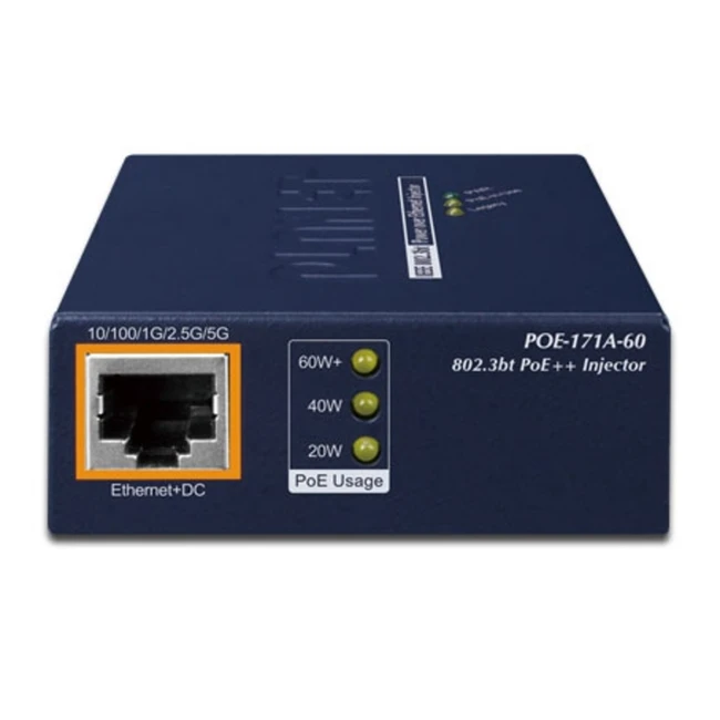 PoE инжектор Planet POE-171A-60 (1 порт, 60 Вт)